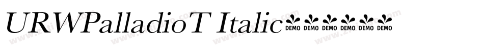 URWPalladioT Italic字体转换